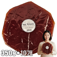 자연톡 대용량 쟁반 덩어리 엿 전통엿 갱엿 옛날 문방구엿 합격기원 합격 수능엿 간식, 350g, 10개