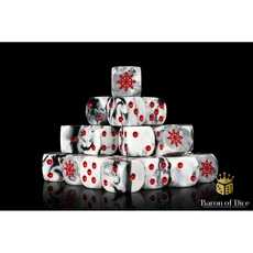 Baron of Dice 混沌惡魔 圓角大理石紋骰子 25顆組, 1個