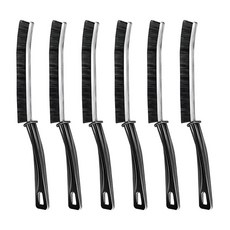 DUSCOKE 단단한 빗살 틈새 클리닝 브러시 6개 욕실 주방 화장실 타일 그라우트 샤워 창문 자동차 디테일링을 위한 다기능 얇은 틈새 청소 도구 - 좁은 공간을, DUSCOKE 단단한 빗살 틈새 클리닝 브러시 6개 욕