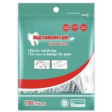 Macromolecule 細滑牙線棒 100入, 10個, 100個裝, 7.4cm