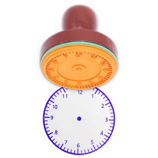 놀이 도장 시간 초등학교 시계도장 스탬프 시계도장시계스탬프 시계도장시계 시계놀이 유치원, 1개