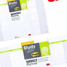 포스트잇 스터디메이트 플래너노트 주간 월간 접착메모지 메모잇, WEEK
