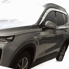 싼타페TM 크롬 도어 선바이저 6P 외장튜닝