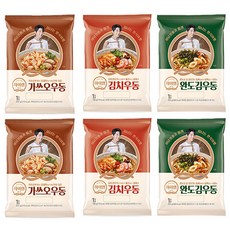 삼립 하이면 가쓰오우동 207g 2팩+ 김치우동 198g 2팩+ 완도김우동 205g 2팩, 1개