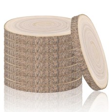 ECLATIS 대형 미완성 나무 조각 테이블 웨딩 파티 문 사인 장식용 센터피스 천연 원 및 기타 DIY 프로젝트8피스 17.9-20.3cm7-8인치 265083, ECLATIS 대형 미완성 나무 조각, 테이블 웨딩 파