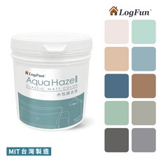 樂客 AquaHaze 經典霧面色水性漆, 1個, 香檳灰,600g