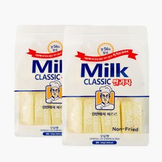 1+1 튀기지않은 입에서 녹는 온가족 쌀 사르르 우유과자 밀크쌀까까 총2봉지, 240g, 2세트