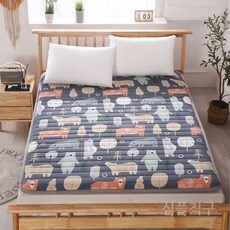 더블 커버 침대 기숙사 싱글 매트리스 접이식 학생 두꺼운 다다미 패드 침대용, 9. 베어랜드-5cm