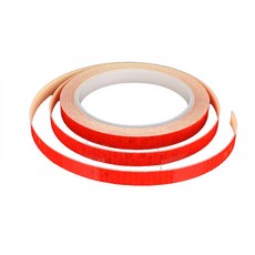 自行車反光貼條 高亮度安全警示貼紙, 夜間警示反光貼-紅色, 1個