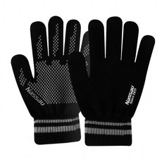 [말랑나무] 낫소 스마트 동계 니트 장갑, 1개, S