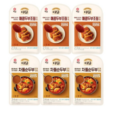 다담 양념 2종(매콤두부조림+차돌순두부찌개), 3세트, 270g