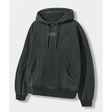 브랜드정품 디미트리 블랙 VLAD 피그먼트 슬래쉬 후드 티셔츠_차콜 225948