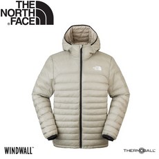 The North Face 男款化纖保暖連帽外套 黏土灰