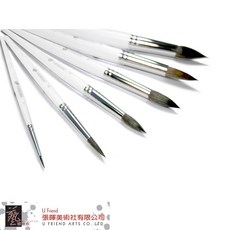 NEVSKAYA PALITRA 俄羅斯涅夫斯基 純松鼠毛水彩筆 圓頭短桿 多種尺寸 #1 #4 #6, NO.4, 1個