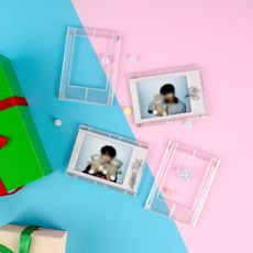 미니 탁상용 투명 액자 자석 프레임