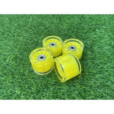 스케이트보드 발광 휠 크루저보드 휠, 옐로우, 1개