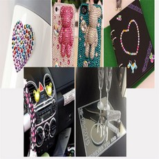 비즈스티커 큐빅비즈스티커 보석스티커 큐빅스티커, 자주색