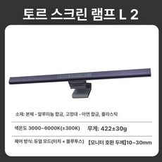 모니터 RGB 조명 LED 라이트바 RZ43 R3EJ, L2 듀얼모드 스마트광센서, 기본 색상