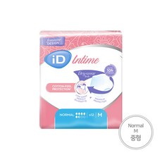 iD 여성용 인타임 기저귀, 중형, 12매입, 1개