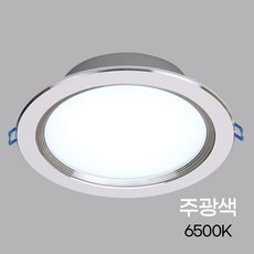 제삼오스토어 LED원형등 6인치 15W 주광색 업소용조명 계단등 거실등 조명등