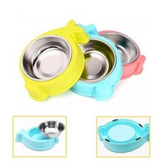 애견 돌고래1구식기 미끄럼방지 패킹 밥그릇 분리가능, 핑크, 핑크