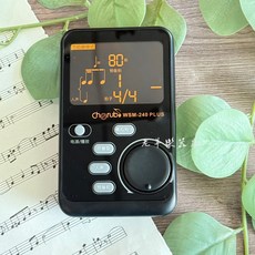 CHERUB WSM-240 PLUS 節拍器調音器 人聲數拍 預備拍 鋼琴 二胡 古箏 適用, 1個, WSM-240 PLUS 節拍器