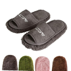 바닥패드 교체형 초극세사 청소 슬리퍼 본품, 핑크