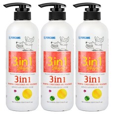 포켄스 포비스 3in1 샴푸&린스, 3개, 550ml
