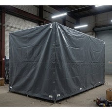 그늘상점 PVC 타포린 방수포 방수커버 천막 주문제작, PVC 주문제작, 연회색