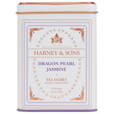 Harney & Sons 드래곤펄 자스민차 20개입(1팩), 40g, 1