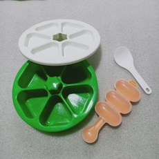 桃園出貨 三角飯糰便當盒日式壽司磨具六合一 做紫菜包飯製作工具模具盒子, 圖片色送搖搖樂一套, 1個