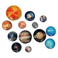 아이방 칠판용 태양계 입체 반구유리 행성 자석 13종세트/ 태양관측 초등교구 수업용, 1세트