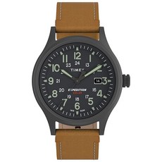 타이맥스 익스페디션 스카우트 손목시계 그린 40mm 나일론 스트랩 T49961 475021, 탠/그레이/건메탈