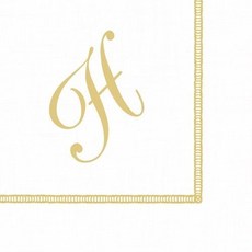 카스파리와 함께하는 엔터테이닝 모노그램 이니셜 H 종이 칵테 Entertaining with Caspari Monogram Initial H Paper Cocktail Napkin, 1개