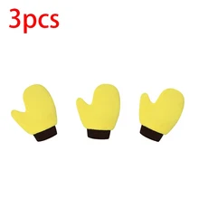 SEAMETAL 1/3/5개 마이크로화이버 자동차 세차 장갑 양면 코랄 플리스 광택 세척 및 가정 청소용, 3pcs