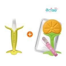 앙쥬 바나브러쉬 (단품 케이스 포함) + 오렌지치발기세트 (집게+케이스 포함), 1개