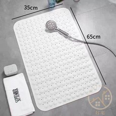 GOOD LAB 浴室按摩防滑墊, 1個, 白色 浴室豆豆防滑墊（W0190A）