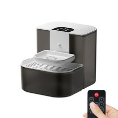 陶瓷加熱款自動餵水器 4500ml大容量 奶油白, 灰白色, 1個