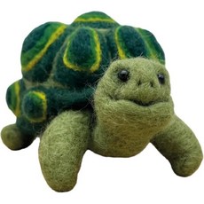 차량용 거북이 바늘 펠트 양모 키트 스타터 세트 제작 초보자를 위한 DIY 공예 용품 미완성 창의적인 거북 인형