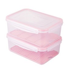 제오닉 깍둑수박 보관 물빠짐 트레이 용기, 2L, 1개
