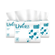 【優活】300抽60包入小抽衛生紙 餐巾紙 餐桌用紙巾 廚房用紙 小包衛生紙, 1箱, 60個裝