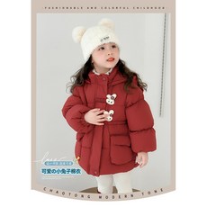 女童加絨棉服冬裝2025新款兒童加厚保暖外套寶寶洋氣棉襖棉衣冬季