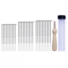 양모 펠트 바늘 30P 세트 공예 DIY 도구 펠팅 니들 펠트공예, 1개
