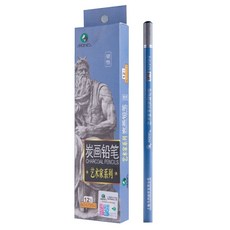 炭筆鉛筆 藝術家級 素描鉛筆 繪畫碳畫 炭精筆, 1個, 炭筆-Marie-C7310-2 硬性