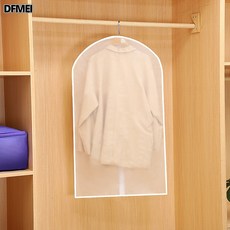 DFMEI 衣服防塵罩落地式掛式防塵袋透明長短衣物大衣防塵套透明衣物罩, 1個, 1個裝