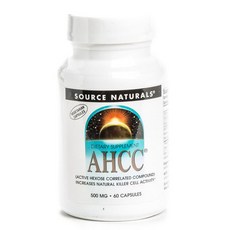 SOURCE NATURALS AHCC BioPerine胡椒鹼膠囊 500mg, 60顆, 1罐