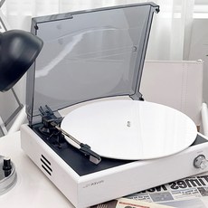턴테이블 매트 아크릴 슬립 컬러반 더스트 커버 LP 레코드, 투명 노랑
