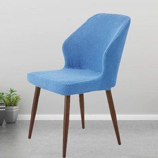 의버 특별한 모양의 슬리브 가정용 식당 범용 반원 의자 탄성 큰 두꺼운 커버, O. 회청색 의자 커버만 의자는 되지 않음