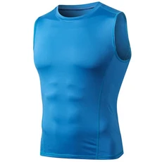 남성 빠른 건조 운동 러닝 조끼 압축 피트니스 탑 통기성 저지 민소매 체육관 훈련 티셔츠