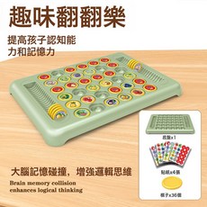 跨境爆款記憶翻翻樂多人對戰桌遊玩具兒童消消樂對對碰對戰棋批發, 1個, 小號記憶翻翻樂【2人對戰】英文彩盒:如圖